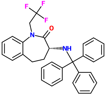 (图片) MC003560 (R)-1-Trifluoro-Et-3-Trt-amino-tetrahydrobenzazepinone
